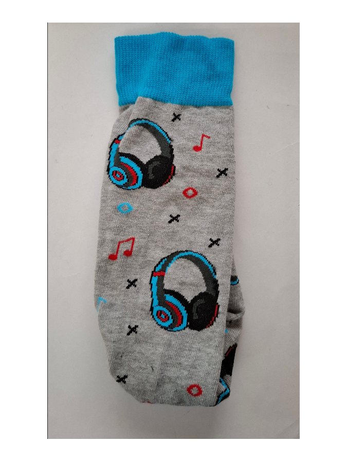 Men's Headphones pattern socks 0125.152