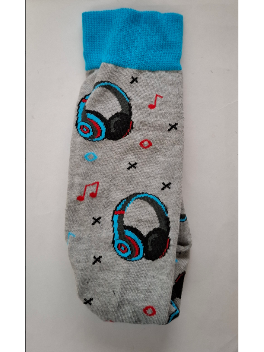 Men's Headphones pattern socks 0125.152