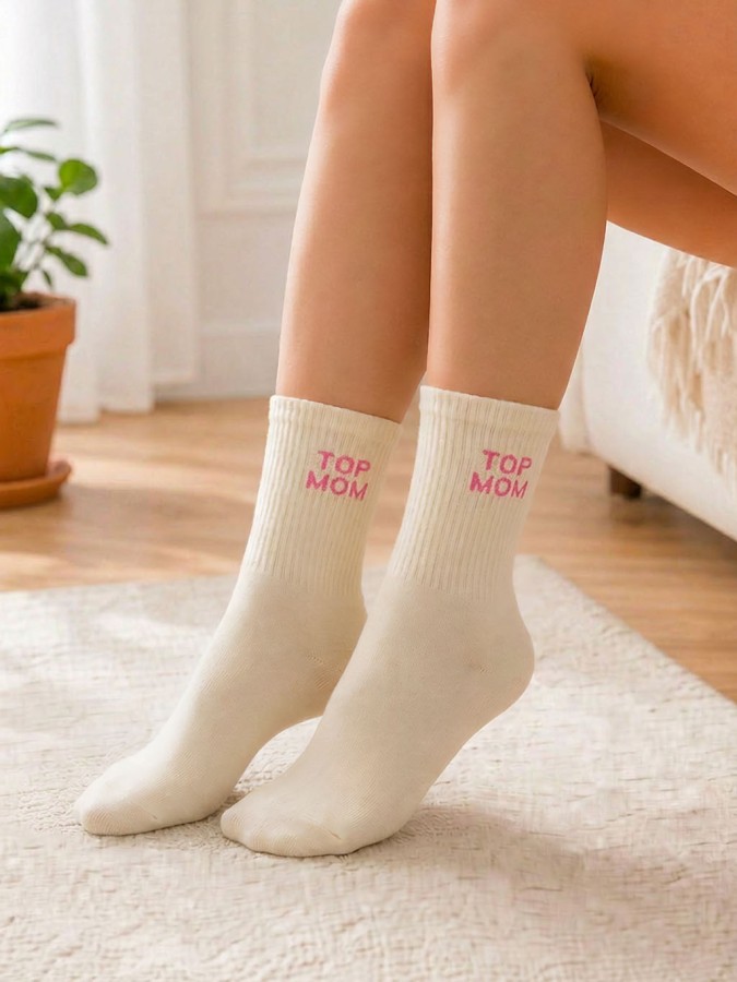 Women's TOP MOM pattern socks 0200.253