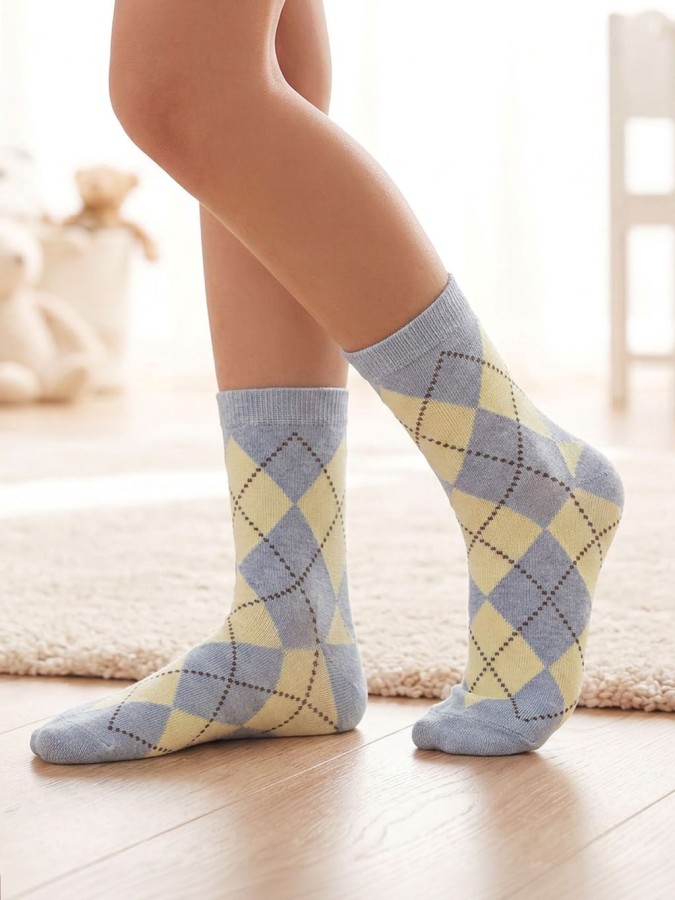 Skarpetki dziecięce w romby Vintage 1184.060