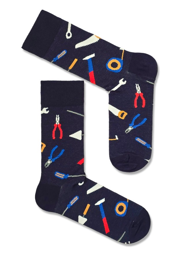 Men's Tools pattern socks 0125.150