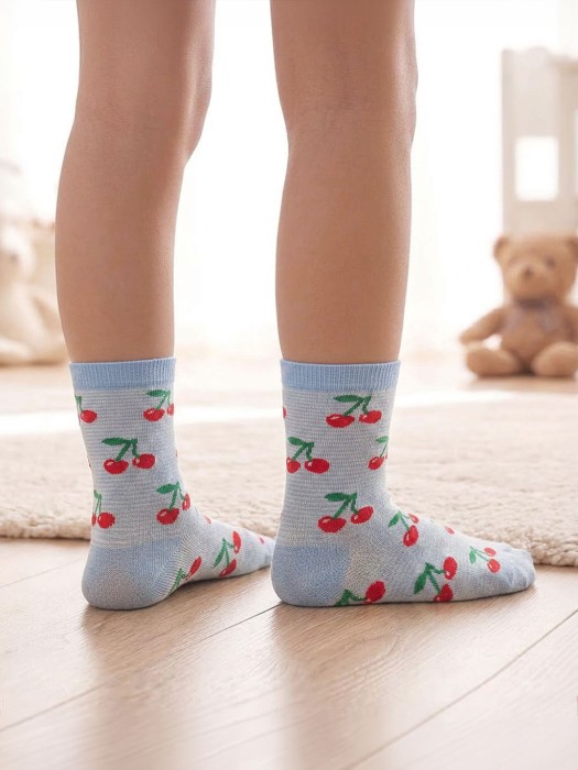 Skarpetki dziecięce Wiśnie z paskami 1184.069