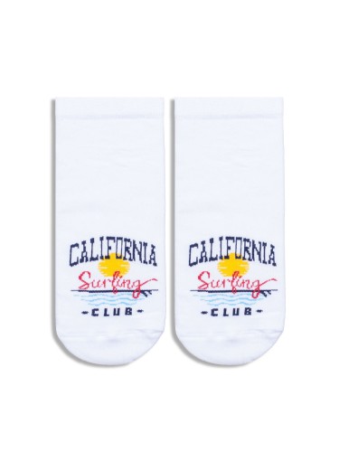 Men's California pattern low ankle socks 001.1108