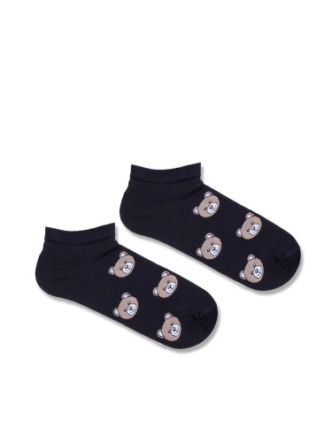 Men's Teddy Bear's head pattern low ankle socks 003.1108