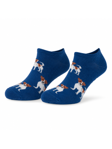 Men's Jack Russell Terrier pattern low ankle socks 1108.057 2