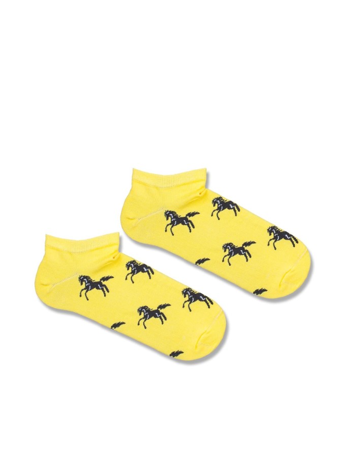 Men's Horses pattern low ankle socks 004.1108