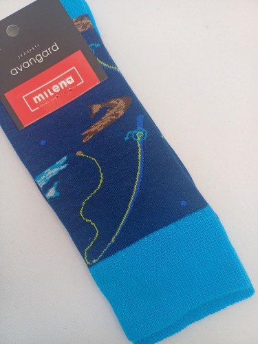 Men's Pikes pattern socks 0125.154