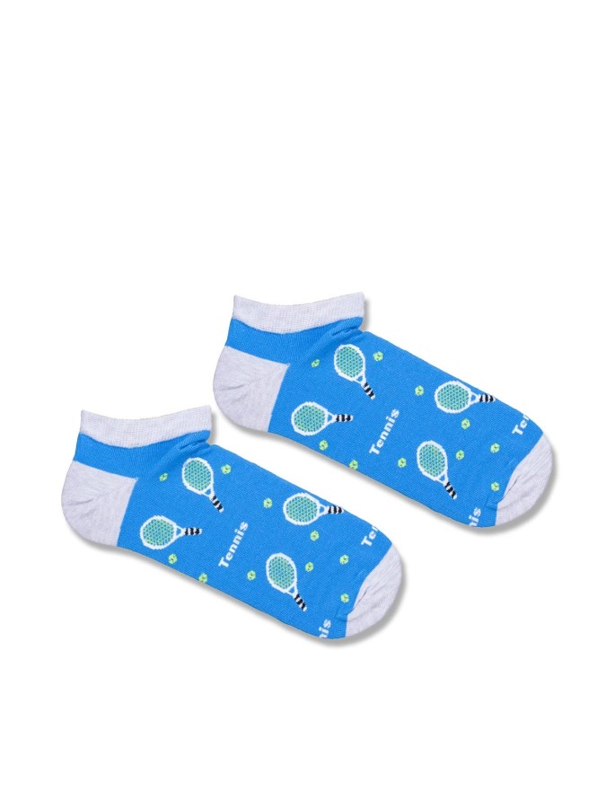 Men's Tennis pattern low ankle socks 005.1108