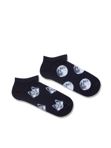 Men's Wolfs & Moons pattern low ankle socks 007.1108 2