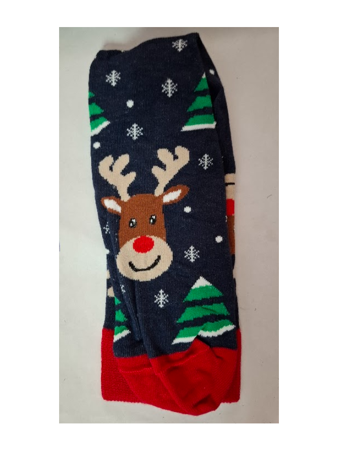 Men's Christmas socks Smiling reindeer &...