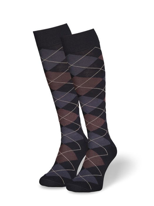 Men's cotton knee socks Diamond 0194.002