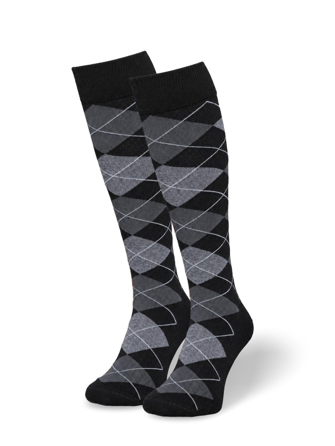 Men's cotton knee socks Diamond 0194.002