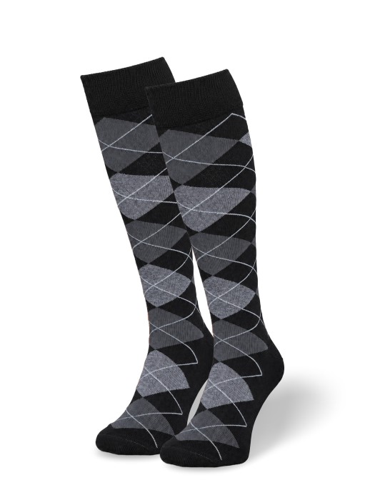 Men's cotton knee socks Diamond 0194.002