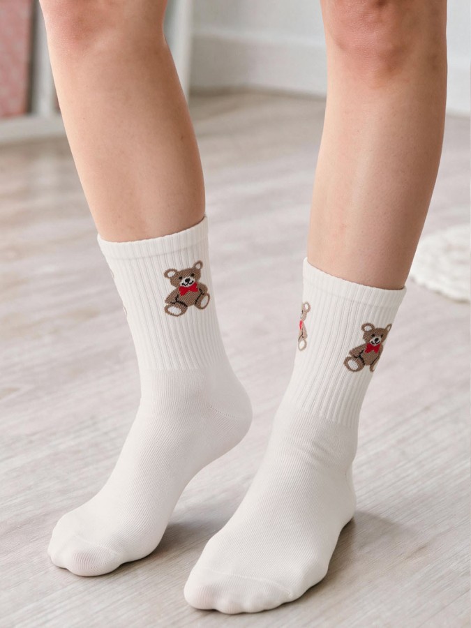 Children's socks Bear with a bow tie 1184.072