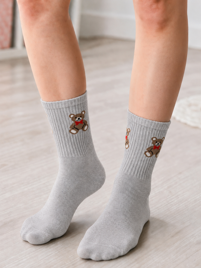 Children's socks Bear with a bow tie 1184.072