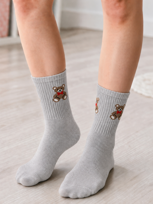 Children's socks Bear with a bow tie 1184.072