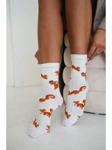 Women's socks Squirrels & stars 0200.260