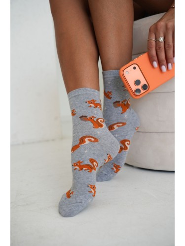 Women's socks Squirrels & stars 0200.260 2