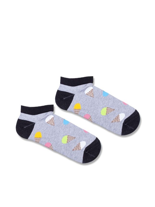 Men's Ice Creams pattern low ankle socks 010.1108