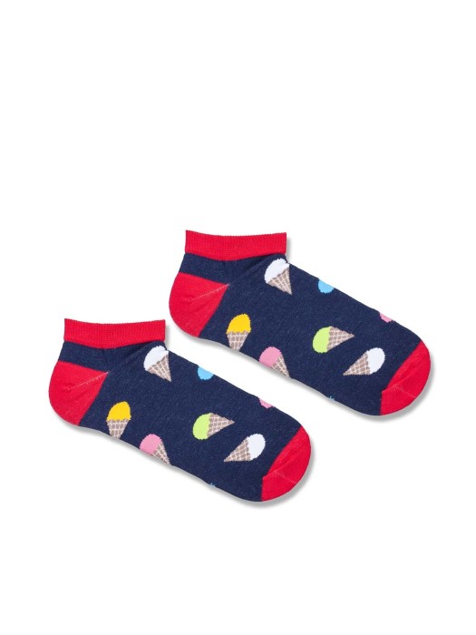 Men's Ice Creams pattern low ankle socks 010.1108
